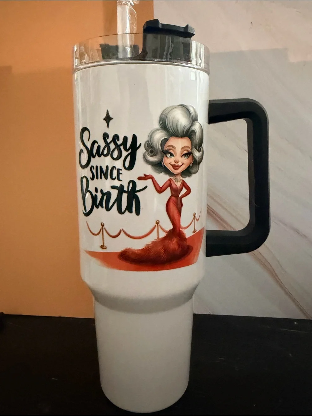 32 oz Grandma Queen of Everything Sassy Since Birth Stainless Steel Tumbler
